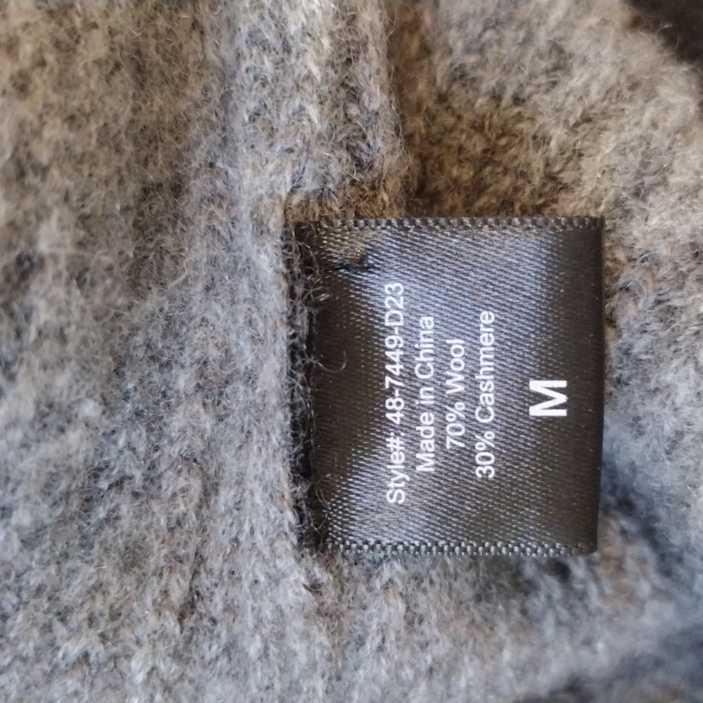 Jenni Kayne Gray Half-Zip Cashmere Sweater - Picture 5 of 6